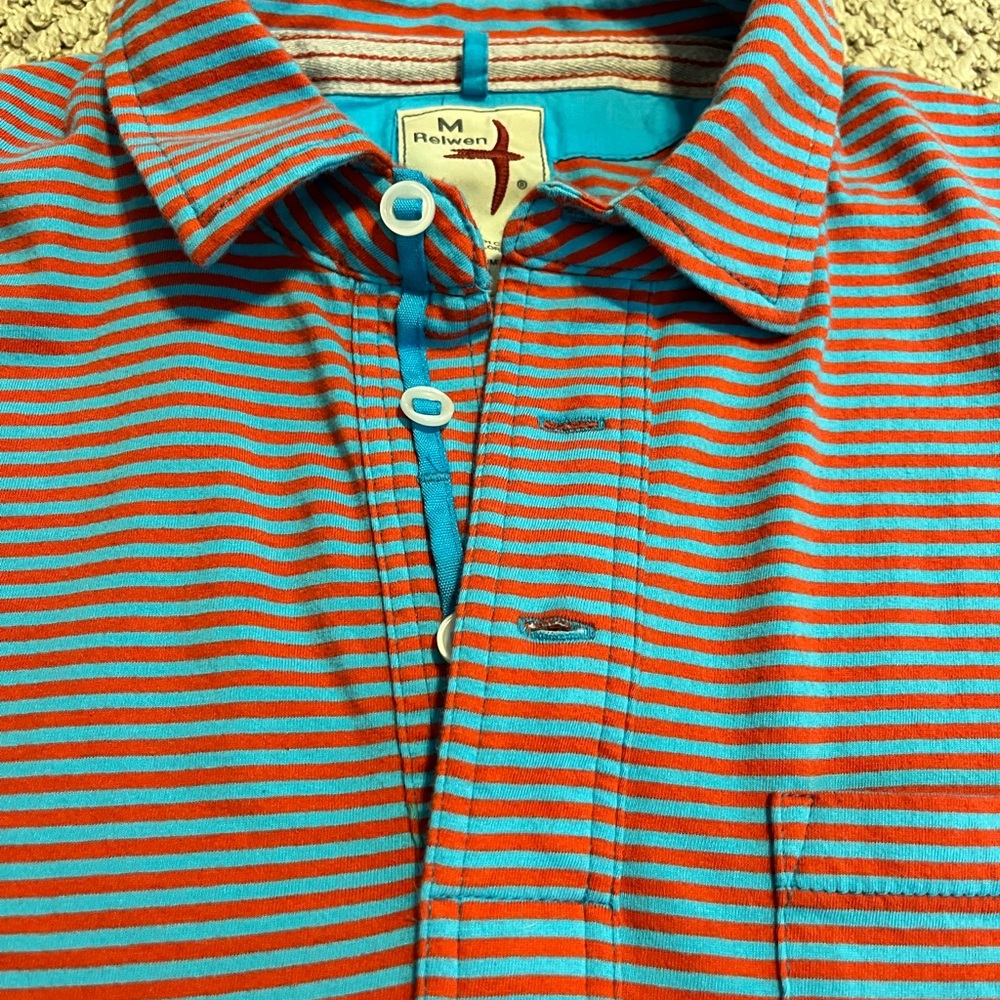 Relwen striped polo